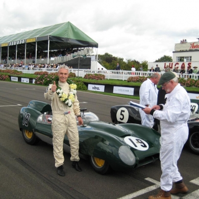 Thumbs up after a well a deserved win at Goodwood