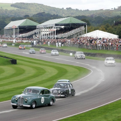 Tiff Needell in the vast MK7 Jaguar