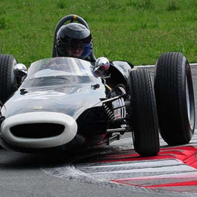 Using all the track at Monza